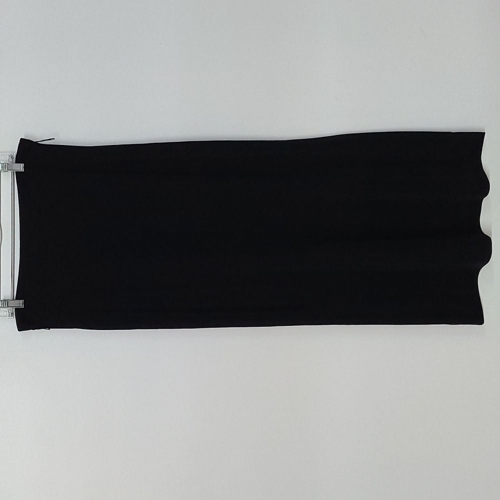 Three Flags Black Nylon Maxi Skirt